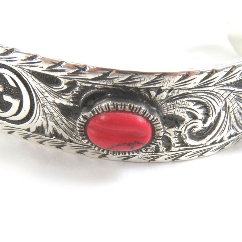 Gucci cat Head AG 925 Arabesque Double G Le Marche Des Merveilles Bangle — view 9