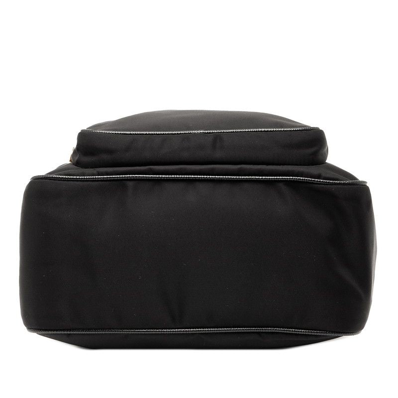 Prada Triangle Logo Plate Shoulder Bag 2-Way 1 Bg308 Black Nylon Leather — view 3