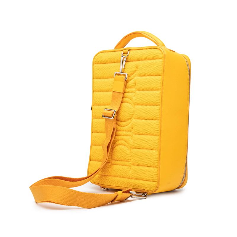 Dior Oblique World Tour Body Bag Sling Yellow Leather — view 2