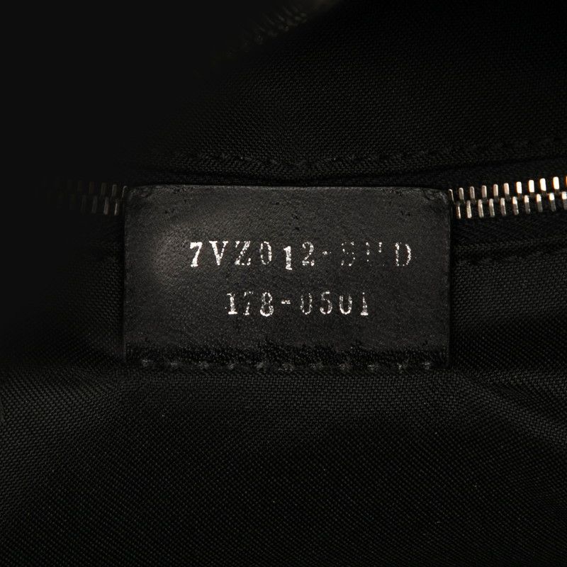 Fendi Faith Backpack 7 Vz012 Black Leather Nylon — view 7