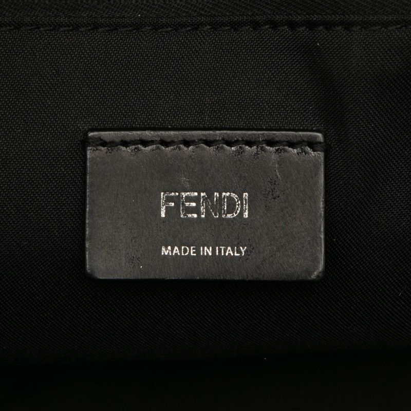 Fendi Faith Backpack 7 Vz012 Black Leather Nylon — view 6