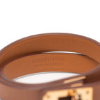 Hermes Mini Kelly Dubreuil Brown Gold Hardware Vorswith Belt — view 6