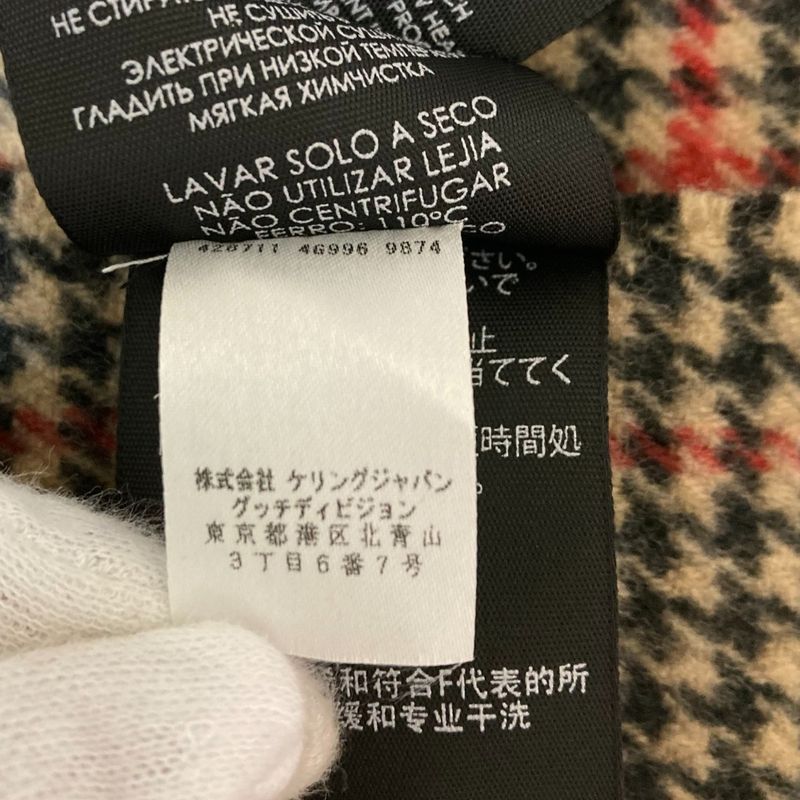 Gucci Cashmere Blend Wool Check Scarf Multicolor — view 6