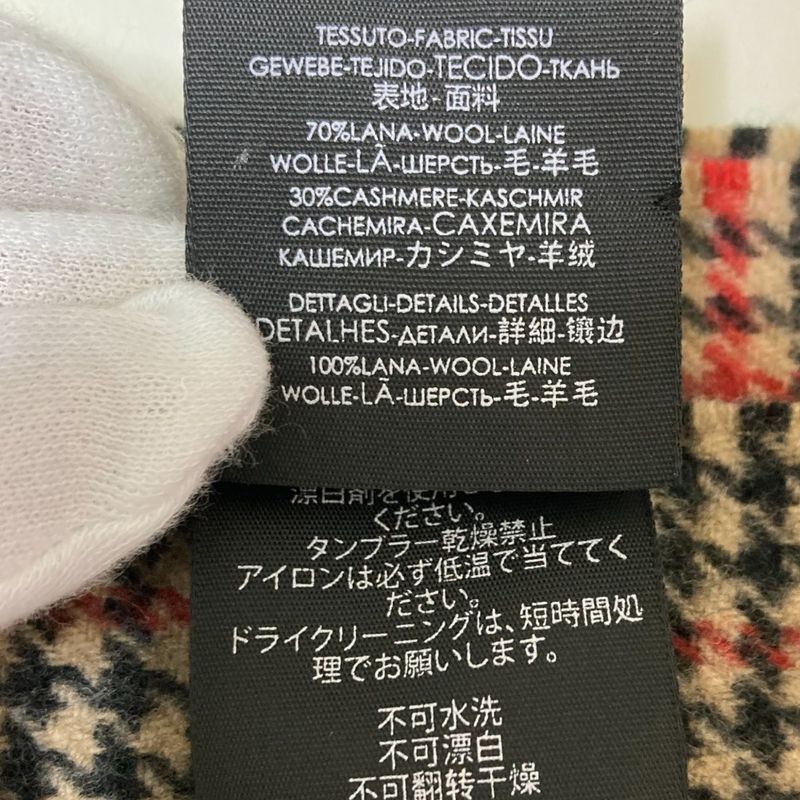 Gucci Cashmere Blend Wool Check Scarf Multicolor — view 7