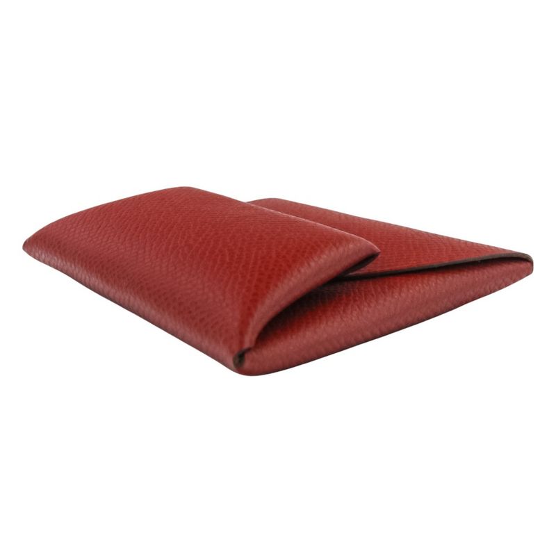 Hermes Bastia Coin Case Wallet Red — view 3