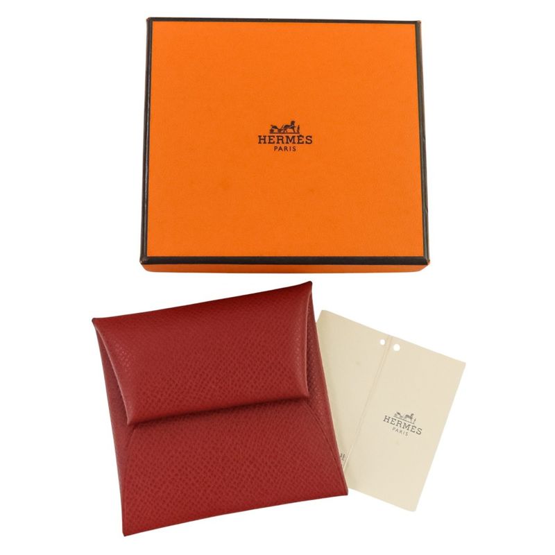 Hermes Bastia Coin Case Wallet Red — view 8