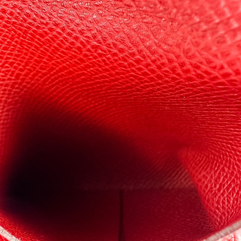 Hermes Bastia Coin Case Wallet Red — view 5