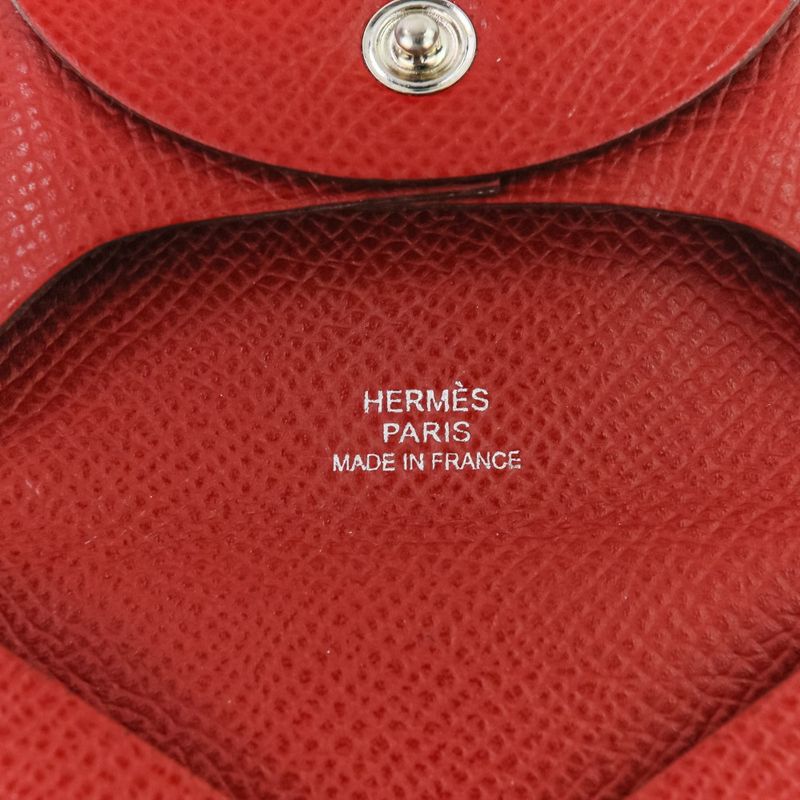 Hermes Bastia Coin Case Wallet Red — view 7