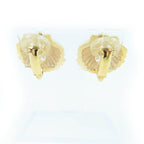 Chanel G23 C Coco Mark Shell Design Earrings With Rhinestones — view 5
