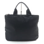 Prada 1 Bg867 re-nylon With Pouch And Shoulder Triangle Logo Leather Use 2-Way — view 2