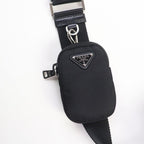 Prada 1 Bg867 re-nylon With Pouch And Shoulder Triangle Logo Leather Use 2-Way — view 9