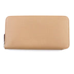 Hermes Azap Long Silk Quin Chai Vaux Epson Round Zip Wallet — view 3