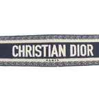 Christian Dior Canvas Logo Embroidery Leather Combi Belt — view 8