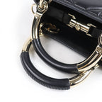 Christian Dior Cannage Lady 95.22 Mini Lambskin 2-Way Shoulder Bag Black — view 6