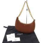 Celine 19958 Medium AVA Chain Leather Shoulder Bag Hobo — view 2