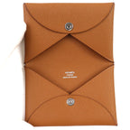 Hermes Calvi Vaux Epson Gold Silver Hardware Card Case Business Holder — view 7