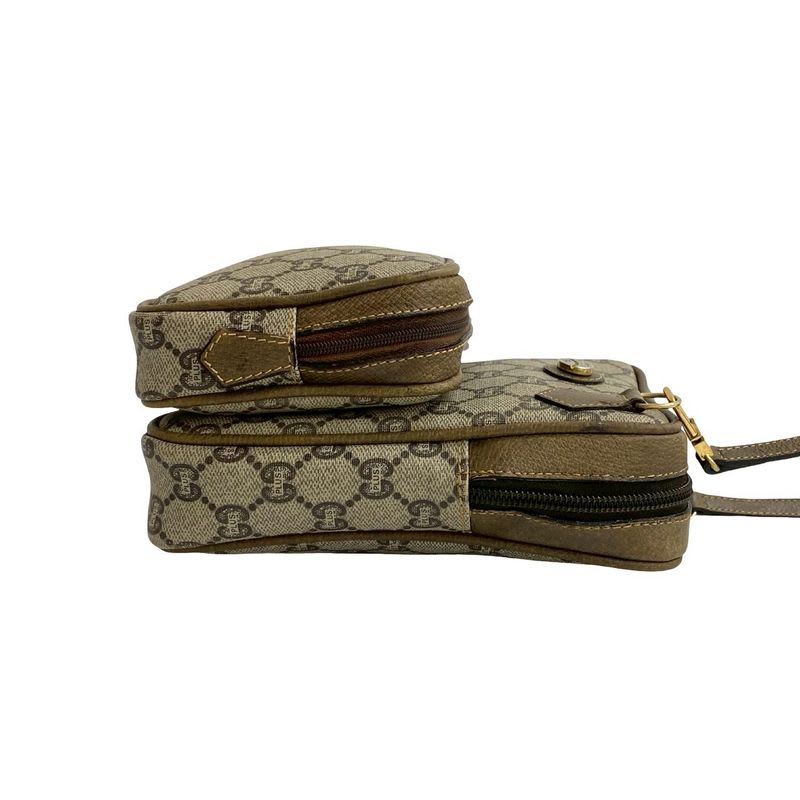 Gucci Vintage Plus Logo Hardware Leather Mini Shoulder Bag — view 7