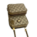 Gucci Vintage Plus Logo Hardware Leather Mini Shoulder Bag — view 5