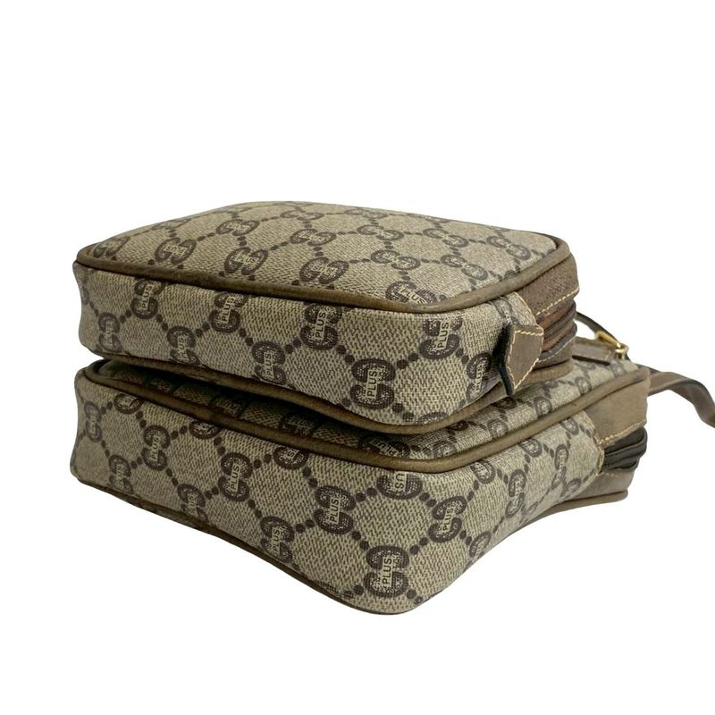Gucci Vintage Plus Logo Hardware Leather Mini Shoulder Bag — view 9
