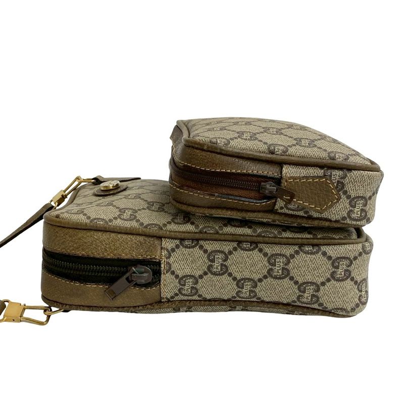 Gucci Vintage Plus Logo Hardware Leather Mini Shoulder Bag — view 6