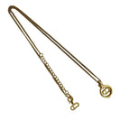 Christian Dior CD Logo Motif Chain Necklace Pendant Accessory Gold 125-6 — view 6