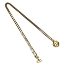 Christian Dior CD Logo Motif Chain Necklace Pendant Accessory Gold 125-6 — view 5