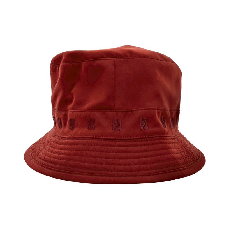 Hermes Bucket Hat Embroidery Polyester Nylon Acetate Accessory Red 29775 — view 4
