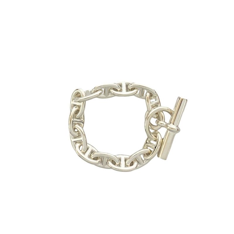 Hermes Chaine D'ancre MM 13 Pieces Silver 925 Chain Bracelet Accessorie — view 4
