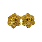 Chanel Vintage Coco Mark Motif Earrings Ear Cuff Accessory Small 95A — view 5