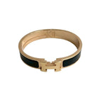 Hermes Click H Bracelet Bangle Accessory Gold Black 28150 — view 6