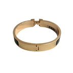 Hermes Click H Bracelet Bangle Accessory Gold Black 28150 — view 7