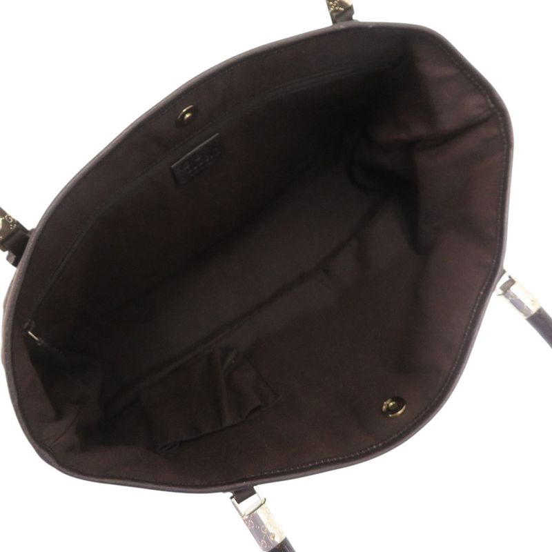 Gucci GG Canvas Gold Hardware Brown Tote Bag 0790 — view 6