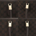 Gucci GG Canvas Gold Hardware Brown Tote Bag 0790 — view 8