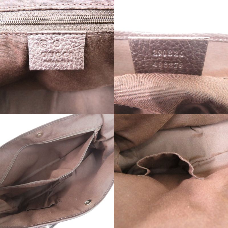 Gucci GG Canvas Gold Hardware Brown Tote Bag 0790 — view 7