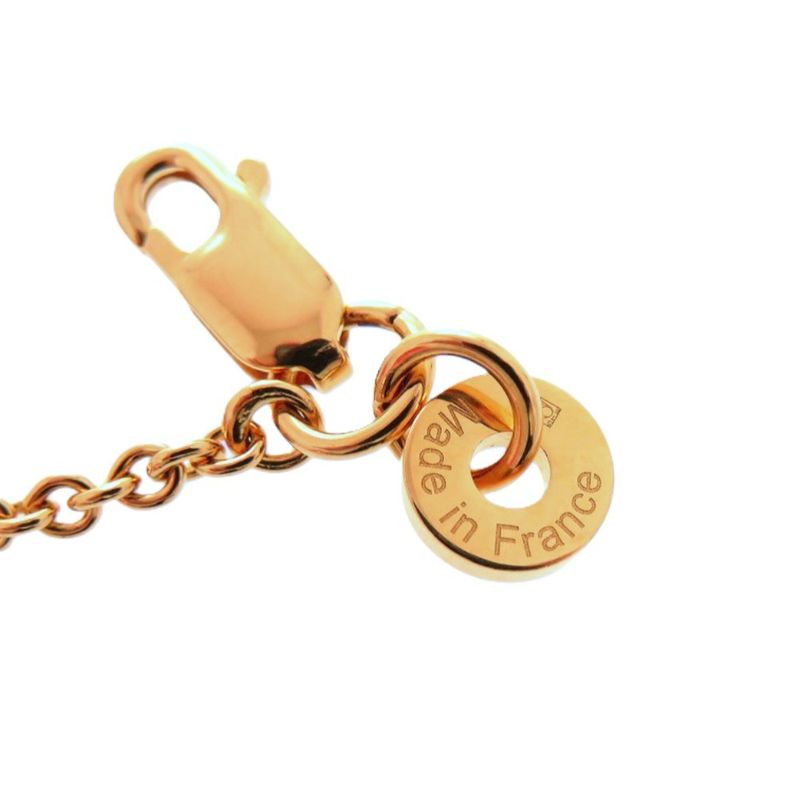 Hermes Col H GP Swift Mauve Pale Gold Hardware Necklace 0834 — view 8