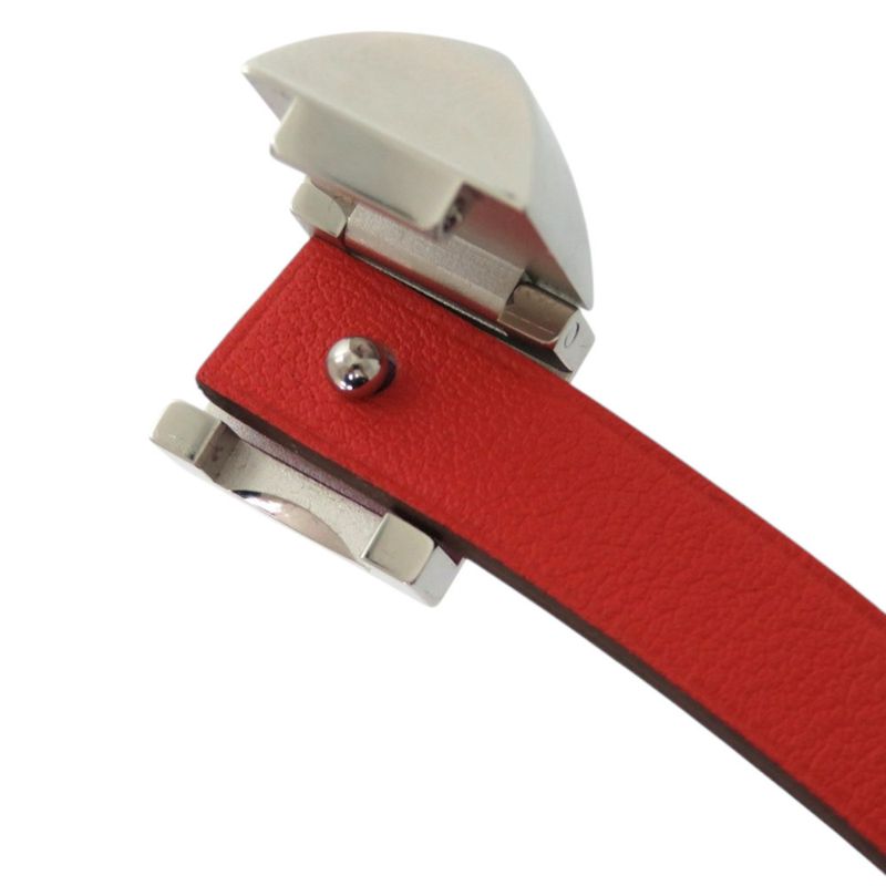 Hermes Dubretour Infini Medor Leather Metal Orange Purple Bicolor Bracelet 0160 — view 8