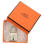 Hermes Pendant Top Annee Arbre 1998 sap Cadenas Metal Silver Key Holder 0105 — view 2