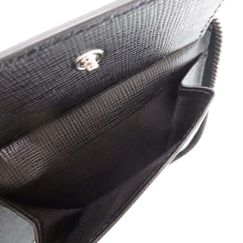 Fendi Chain 7 M0197 Leather Blue Bifold Wallet 1367 — view 7