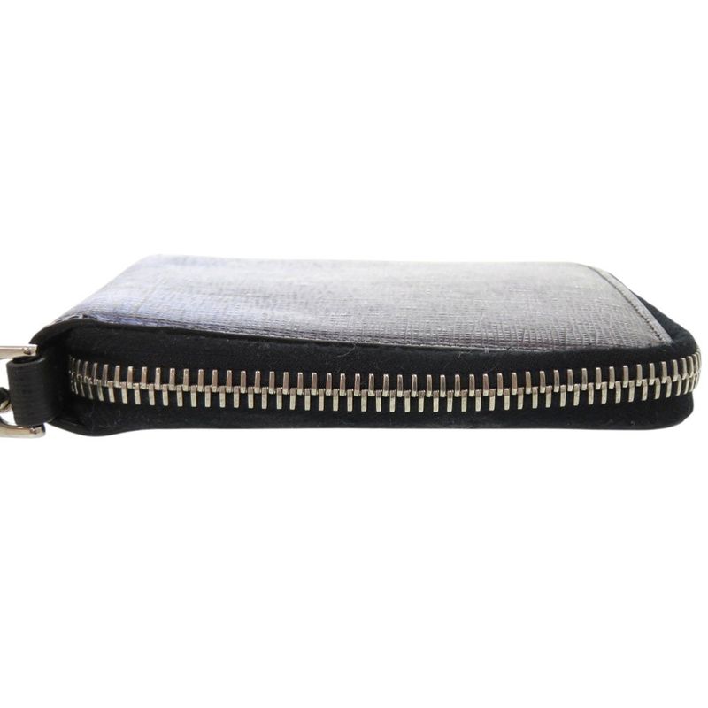 Fendi Chain 7 M0197 Leather Blue Bifold Wallet 1367 — view 3