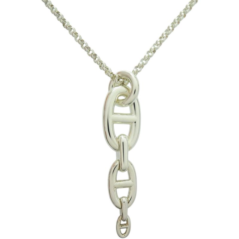 Hermes Chaine D'ancre Ancienne 22 925 Silver Necklace 1191 — view 4