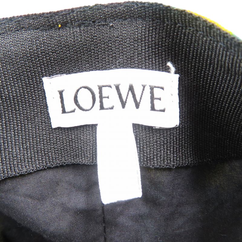 Loewe EYE Nature Baseball Cap Cotton Silver Hardware Multicolor 0570 — view 6