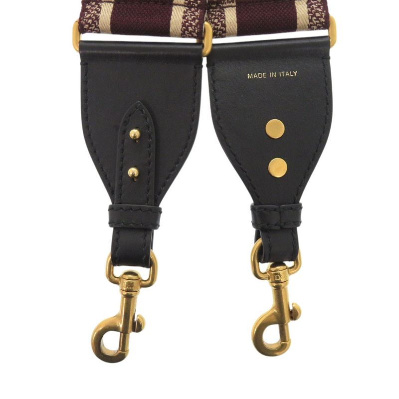 Christian Dior Shoulder Strap Canvas Bordeaux Red 0295 — view 2