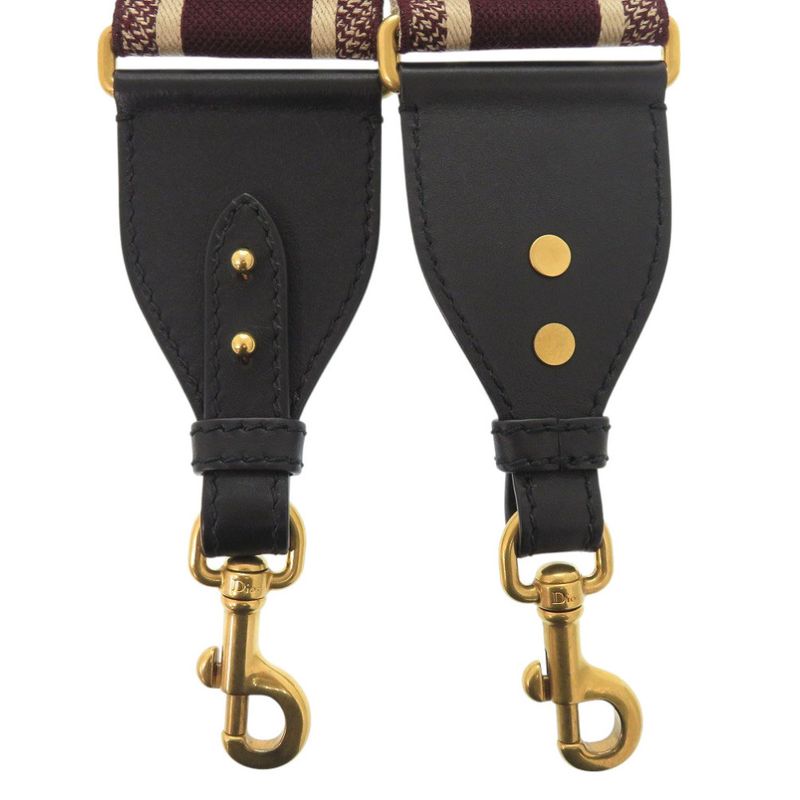 Christian Dior Shoulder Strap Canvas Bordeaux Red 0295 — view 3
