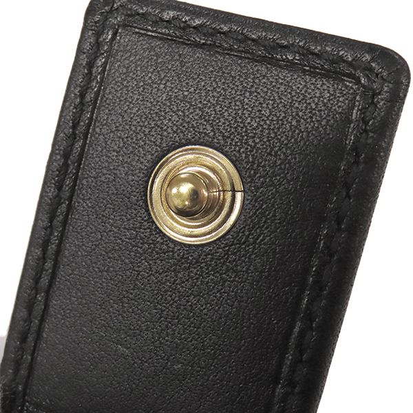 Gucci Long Wallet Diamante Fabric Leather Wool Black and Brown Gold Hardware — view 9