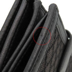 Gucci Long Wallet Diamante Fabric Leather Wool Black and Brown Gold Hardware — view 5