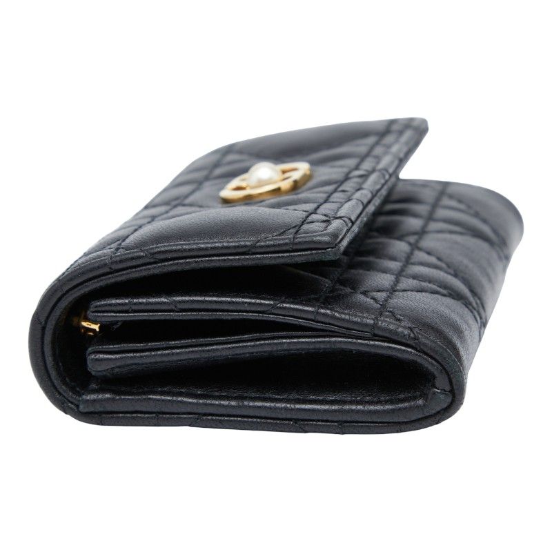 Dior Cannage Jolie Grisine S3102 Unjb Black Lambskin — view 4