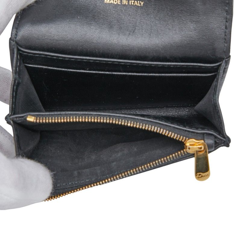 Dior Cannage Jolie Grisine S3102 Unjb Black Lambskin — view 6