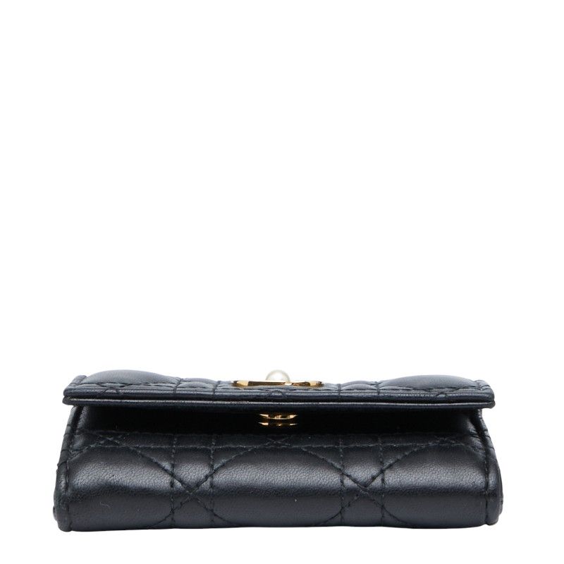 Dior Cannage Jolie Grisine S3102 Unjb Black Lambskin — view 3