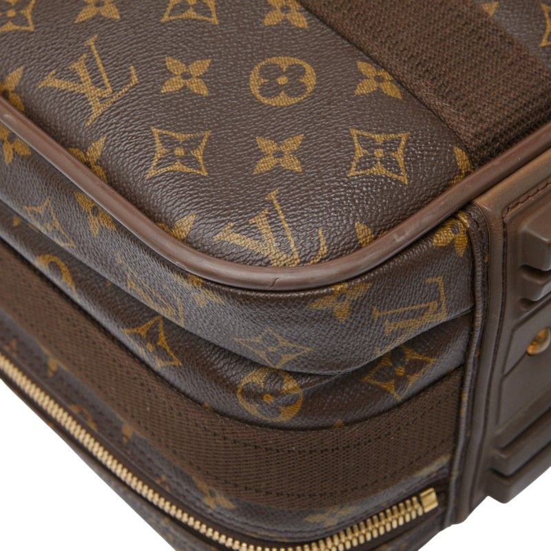 Louis Vuitton Monogram Satellite 53 Suitcase Travel Bag Brown — view 7