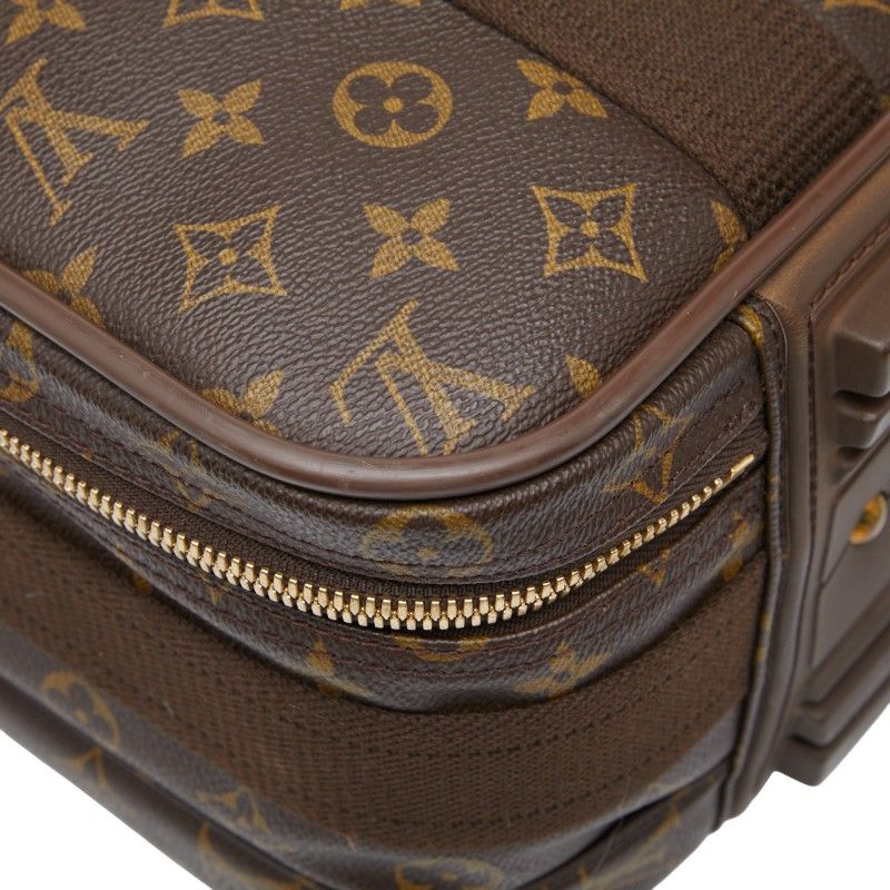 Louis Vuitton Monogram Satellite 53 Suitcase Travel Bag Brown — view 5
